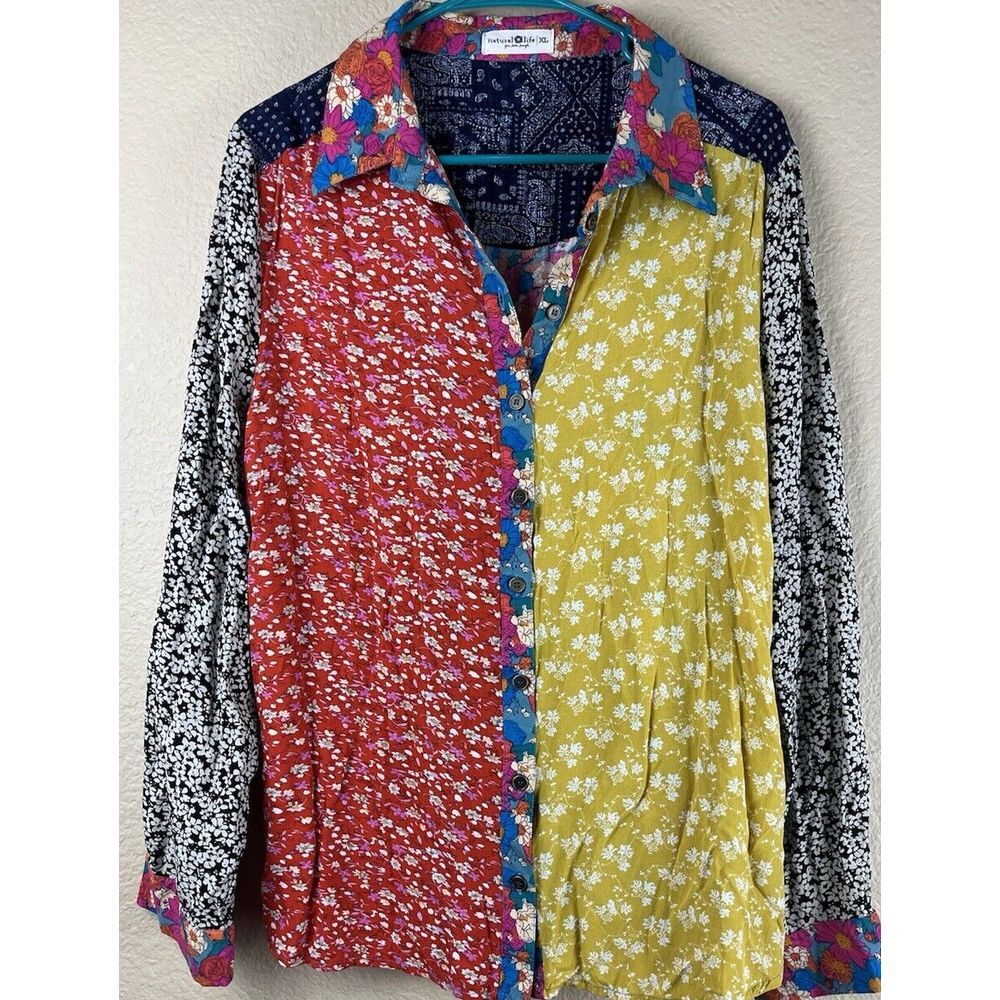 NATURAL LIFE Multicolor Floral Blouse - Picture 2 of 8